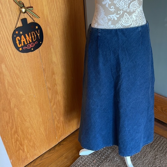 NWOT SDA&Co Tencel/cotton denim maxi skirt. Size 8 - Picture 2 of 5